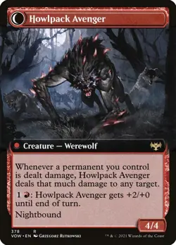 MTG [VOW-378 NM] Ill-Tempered Loner (Extended Art) - Image 2