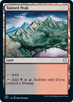 MTG [AFC-266 NM] Tainted Peak - Image 1