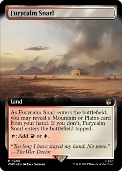 MTG [WHO-499 Foil NM] Furycalm Snarl (Extended Art) - Image 1