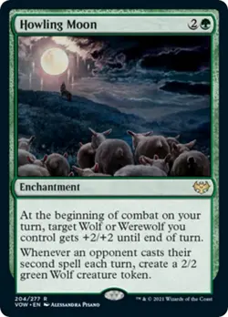 MTG [VOW-204 NM] Howling Moon - Image 1