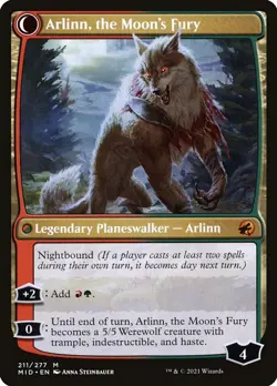 MTG [MID-211 Foil NM] Arlinn, the Pack's Hope - Image 2