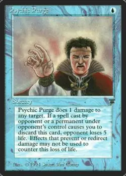 MRM ENGLISH Psychic Purge Legends GD MTG Magic LEG - Image 1