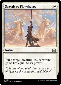 MTG March of the Machine Commander - Swords to Plowshares - Image 1