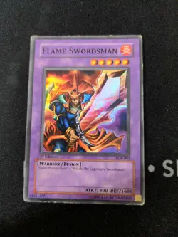 Yugioh 5 LOB 1st Edition Cards w/, Flame Swordsman! Legend Of Blue-Eyes - Image 3