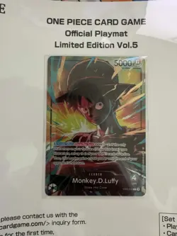 ONE PIECE Official Playmat & Promo Luffy Card Limited Edition Vol.5 EB02-010 NEW - Image 3