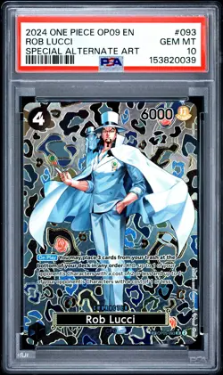 2024 ONE PIECE OP09-EMPERORS IN THE NEW WORLD #093 ROB LUCCI PSA 10 - Image 1