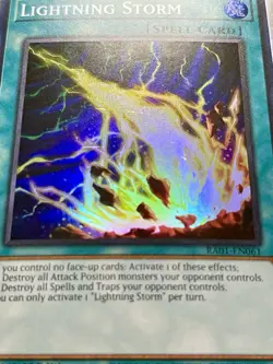 3x Lightning Storm | RA01-EN061 | Super Rares | LP | 1st Edition | YuGiOh! - Image 2