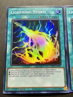 3x Lightning Storm | RA01-EN061 | Super Rares | LP | 1st Edition | YuGiOh! - Image 4