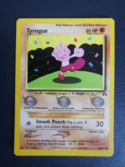 Pokemon Card Tyrogue 66/75 Neo Discovery Common - Image 1
