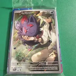 N's Zorua SVP 189 Illustration Rare Sealed Promo Journey Together Pokemon Card - Image 1