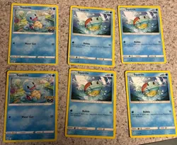 Pokemon TCG Squirtle 6 Card Lot Regular English Pokemon GO/Sword & Shield 2022 - Image 1