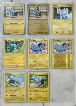 Pokemon Shinx Card lot Of 8, Reverse Holo x2, Vintage/Modern, NM to LP Condition - Image 1