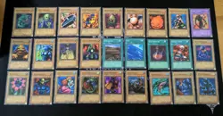 Yugioh 27 LOB 1st Edition Unique Commons w/ Flame Ghost ; LP+/ NM Trial of Hell - Image 1