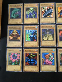 Yugioh 27 LOB 1st Edition Unique Commons w/ Flame Ghost ; LP+/ NM Trial of Hell - Image 2