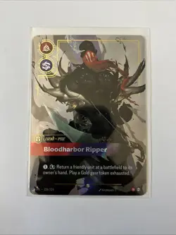 Riftbound Pyke Legend Bloodharbor Ripper Foil Card 228/219 Overnumber NM - Image 2