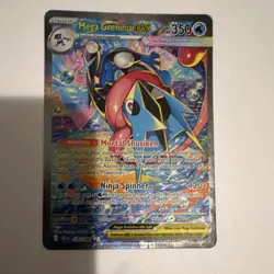 Pokemon TCG Mega Greninja EX Chase Holo Card Mega Evolution Chaos Rising - Image 1