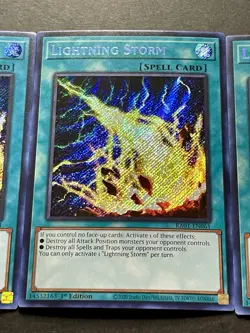 3x Lightning Storm | RA01-EN061 | Secret Rares | NM | 1st Edition | YuGiOh! - Image 5