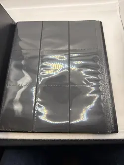 CardGuard Trading Card Folio 9 Pocket Side Loading Binder Black - Image 3
