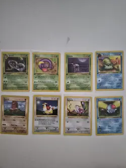 NM Pokemon Base Set First Edition 8 Card Lot, Some Shadowless Great Condition - Image 1