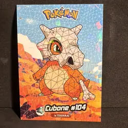Pokemon Cubone Cracked Ice Holo 2024 Crystal Card Collection Peru US Seller - Image 1