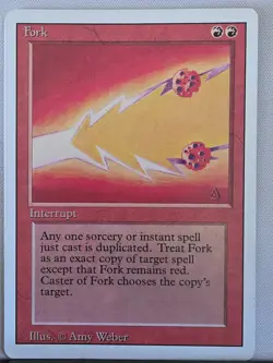 Fork - Revised - Magic: The Gathering - 1994 - LP/NM - Image 1