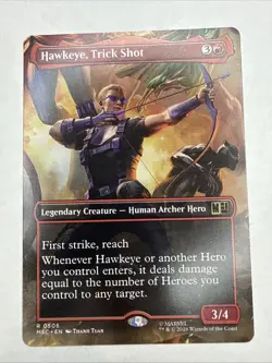 Hawkeye, Trick Shot (Borderless) Commander: Marvel Super Heroes Regular NM - Image 1