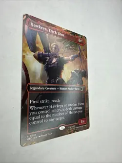 Hawkeye, Trick Shot (Borderless) Commander: Marvel Super Heroes Regular NM - Image 2