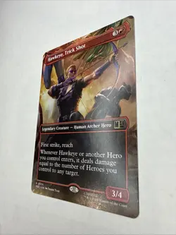 Hawkeye, Trick Shot (Borderless) Commander: Marvel Super Heroes Regular NM - Image 3