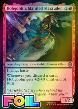 x1 Hobgoblin, Mantled Marauder FOIL SPM Spider-Man MTG 80 M/NM 1x - Image 1