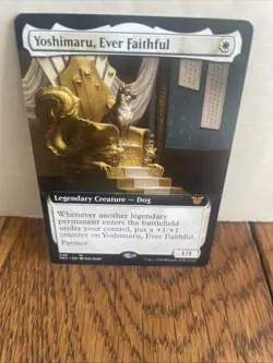MTG Yoshimaru Ever Faithful EXTENDED ART NM Kamigawa Neon Dynasty Commander - Image 5