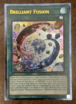 Yu-Gi-Oh Brilliant Fusion OP06-EN002 Trading Card Set of 3 NM - Image 2