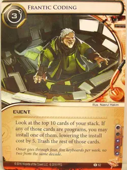 Android Netrunner LCG - Intervention #061 - #080 - Karte aussuchen englisch - Image 3