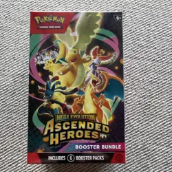 Pokemon TCG Mega Evolution: Ascended Heroes Booster Bundle 6 Packs 60 Cards - Image 1