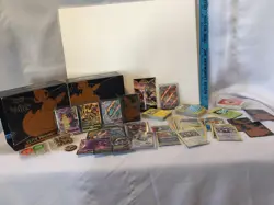 Pokemon Shining Fates Lot Of 138 Cards & Black ETB Box Rares Holo Estate Find - Image 1