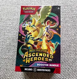 Pokemon TCG Mega Evolution—Ascended Heroes Booster Bundle 6 Packs 60 Cards - Image 1