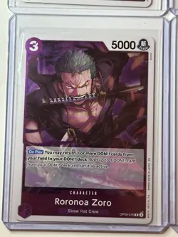 Roronoa Zoro OP09-076 Emperors Of The New World 4 Foil Card Play Set Lot - Image 4