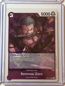 Roronoa Zoro OP09-076 Emperors Of The New World 4 Foil Card Play Set Lot - Image 5