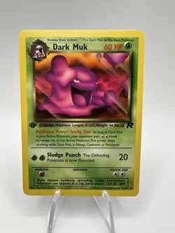 Dark Muk 1st Edition 41/82 Team Rocket WOTC Pokemon Card LP/NM Vintage - Image 1