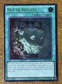 Yu-Gi-Oh Pot of Duality AP05-EN003 Set of 2 Cards Signature Delivery Required NM - Image 4