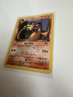 Pokemon Dark Charizard TCG Non-Holo Rare Card 21/82 Team Rocket WoTC Vintage - Image 2