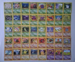 Base Set Jungle Fossil Set VTG 86 Pokemon Cards Lot LP - Image 1