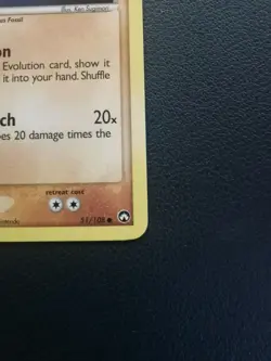 Pokemon Card Kabuto 51/108 EX Power Keepers Common - Image 5