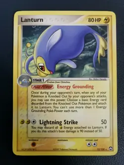 Pokemon Card Lanturn 15/108 EX Power Keepers Non-Holo Rare - Image 1