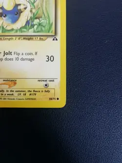 Pokemon Card Mareep 58/75 Neo Discovery Common - Image 5