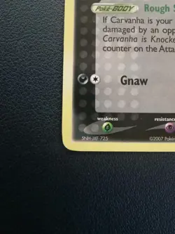 Pokemon Card Carvanha 47/108 EX Power Keepers Common - Image 4