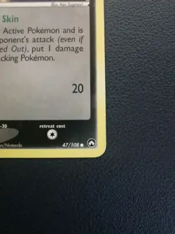 Pokemon Card Carvanha 47/108 EX Power Keepers Common - Image 5