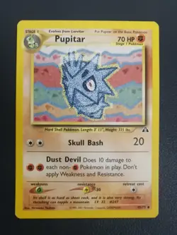 Pokemon Card Pupitar 45/75 Neo Discovery Uncommon - Image 1