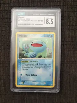 Nintendo Wooper EX Team Rocket Returns 81/109 CGC 8.5 Water Pokemon Card 2004 - Image 1