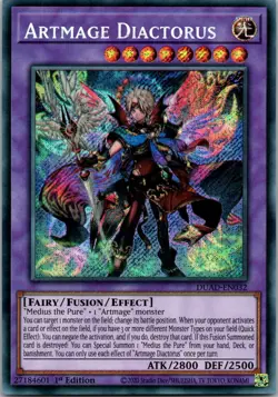 Yugioh Artmage Diactorus DUAD-EN032 1st Edition Secret Rare NM - Image 1