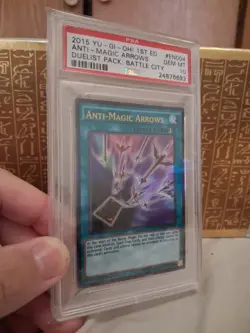 2015 Yu-Gi-Oh Anti-Magic Arrows DPBC-EN004 1st Edition PSA 10 GEM MT - Image 2